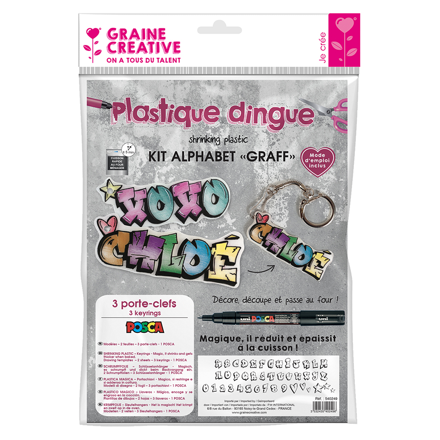 Plastique Dingue Kit Alphabet Graff - Scrapmalin