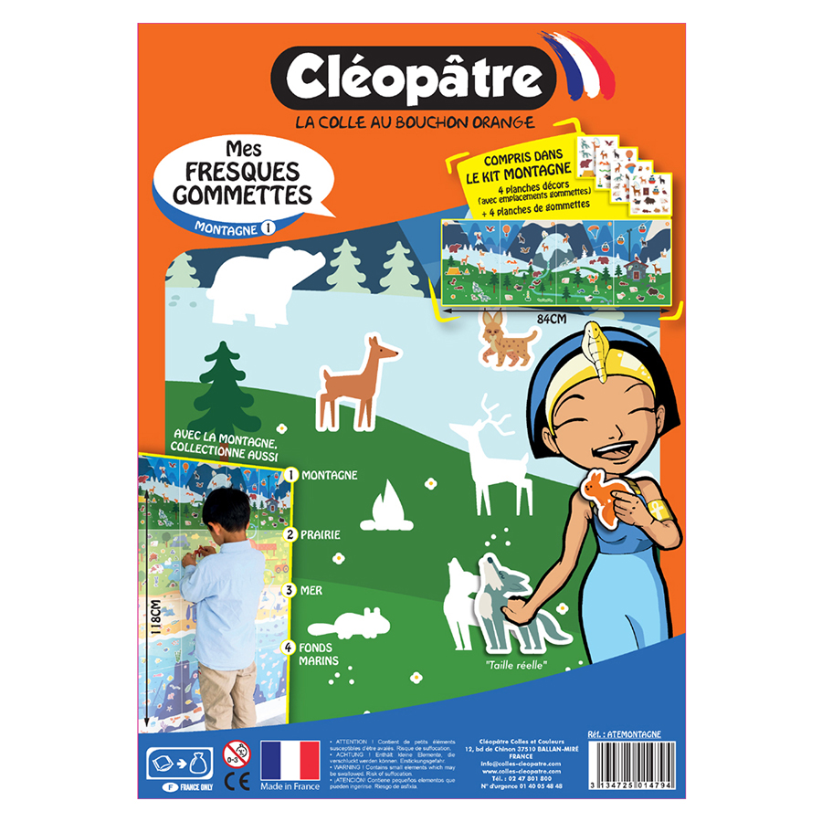 La forêt - Poster de gommettes enfant 3 à 8 ans