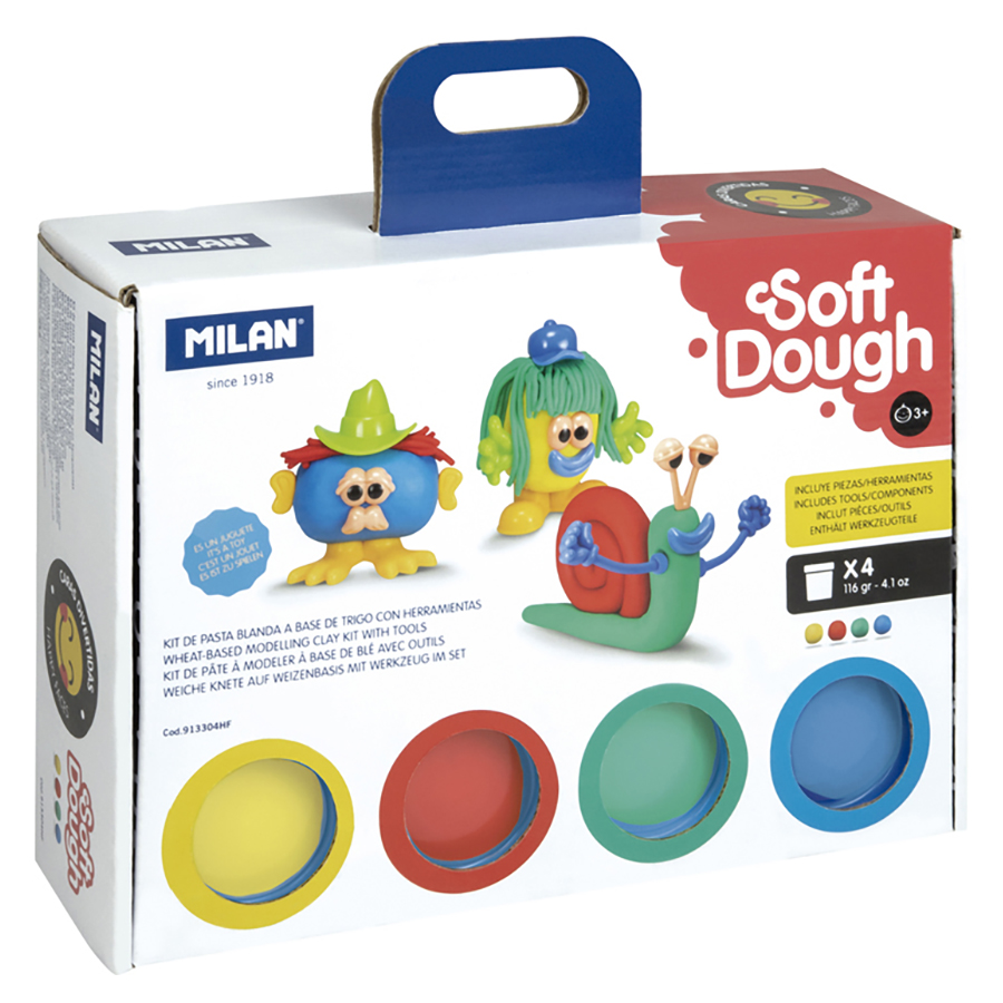 Pate A Sel Enfant Jovi - Pâte à Jouer Souple, Soft Dough BLANDIVER, Coffret De Pot Pate A Modeler