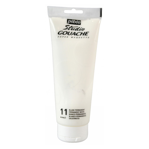 Gouache Studio 220 ml Blanc Permanent