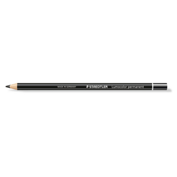 Crayon permanent Lumocolor Glasochrom Noir