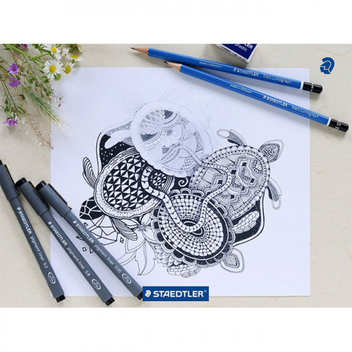 12 feutres noirs pour dessin technique Staedtler