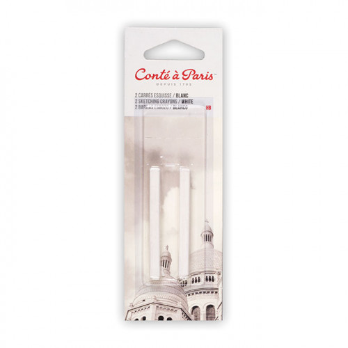 Pastel sec Carré Esquisse Blanc HB 2 pcs