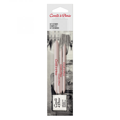 Estompe Gomme et Tortillon Kit de 5 pcs