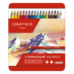 Crayon de couleur Aquarellable SUPRACOLOR Boîte 18 pièces