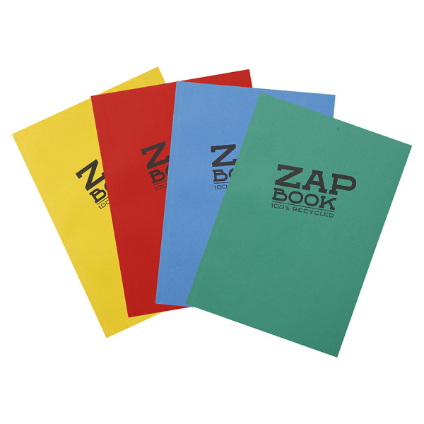 Carnet d'esquisse Zap Book collé - A4 21 x 29.7 cm - 100 % recyclé