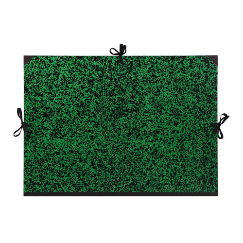 Carton de rangement à dessin Annonay Vert à cordons 52 x 72 cm