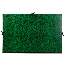 Carton de rangement à dessin Annonay Vert à cordons 78 x 118 cm