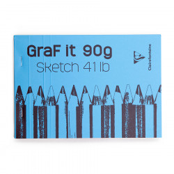 Bloc de croquis Graf It 90 g/m² A5 14.8 x 21 cm