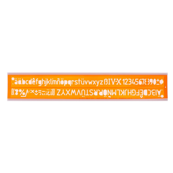 Normographe Trace Lettres 14mm