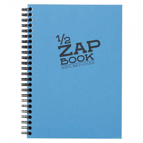 Carnet d'esquisse 1/2 Zap Book spiralé - A5 14.8 x 21 cm - 100 % recyclé