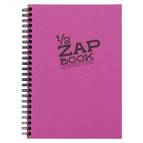 Carnet d'esquisse 1/2 Zap Book spiralé - A5 14.8 x 21 cm - 100 % recyclé