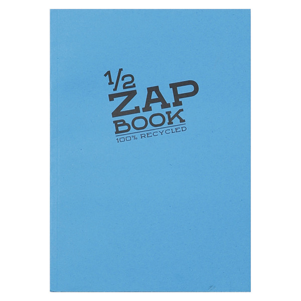 Carnet d'esquisse 1/2 Zap Book collé - A5 14.8 x 21 cm - 100 % recyclé