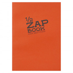 Carnet d'esquisse 1/2 Zap Book collé - A5 14.8 x 21 cm - 100 % recyclé