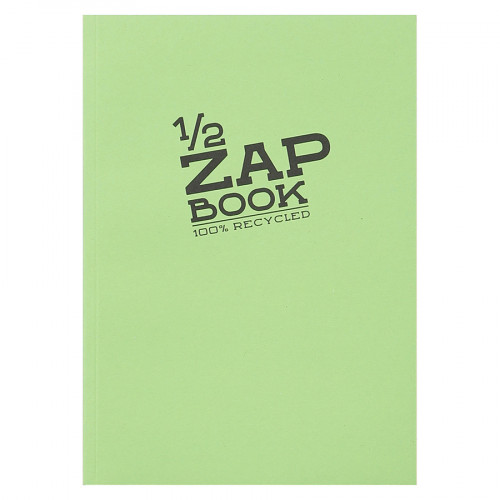 Carnet d'esquisse 1/2 Zap Book collé - A5 14.8 x 21 cm - 100 % recyclé