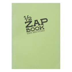 Carnet d'esquisse 1/2 Zap Book collé - A6 10.5 x 14.8 cm - 100 % recyclé