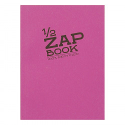 Carnet d'esquisse 1/2 Zap Book collé - A6 10.5 x 14.8 cm - 100 % recyclé