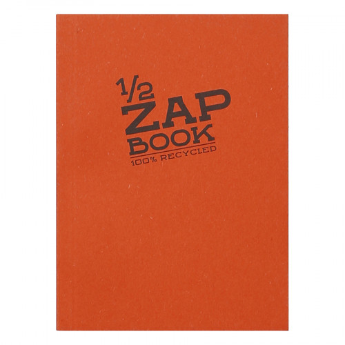 Carnet d'esquisse 1/2 Zap Book collé - A6 10.5 x 14.8 cm - 100 % recyclé