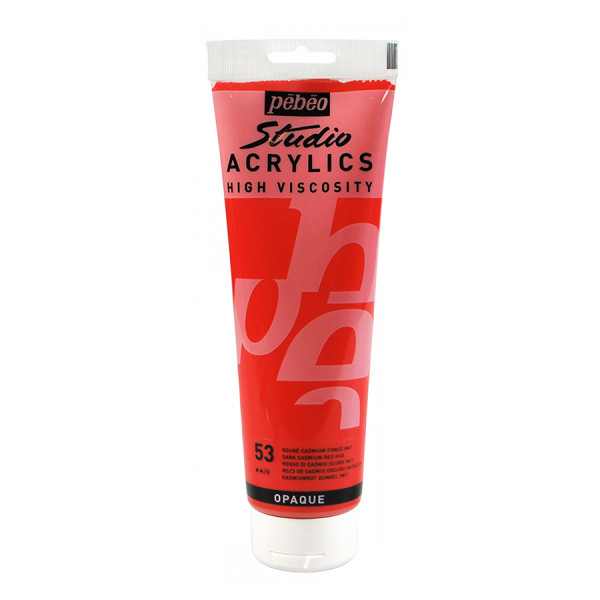 Peinture Studio Acrylics 250 ml Rouge Cadmium Foncé Imit.