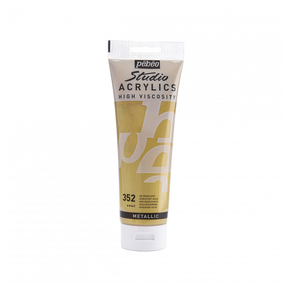 Peinture Studio Acrylics 250 ml Or iridescent