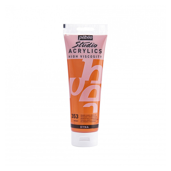 Peinture Studio Acrylics 250 ml Orange Jaune iridescent