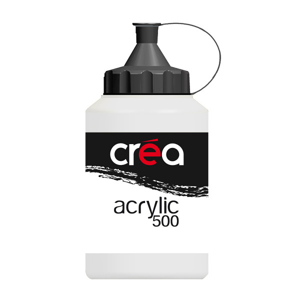 Peinture acrylique 500 ml Blanc de titane