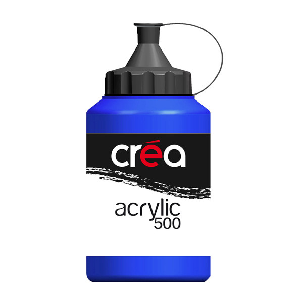 Peinture acrylique 500 ml Bleu de cobalt