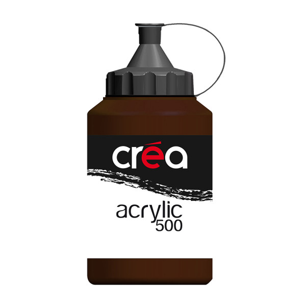 Peinture acrylique 500 ml Terre d'ombre brûlée