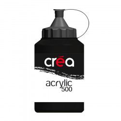 Peinture acrylique 500 ml Noir d'ivoire