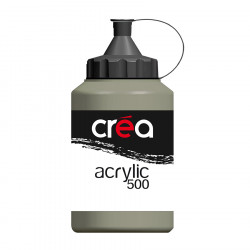 Peinture acrylique 500 ml Gris chaud