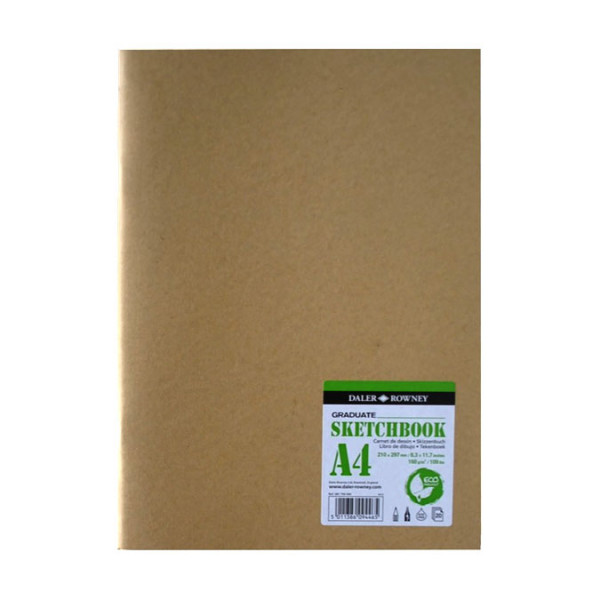 Carnet de dessin Graduate Eco kraft 160 g/m² - A4 21 x 29.7 cm - 20 feuilles