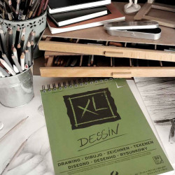Papier dessin 160 g/m²- A3 29.7 x 42 cm - Bloc XL 50 feuilles