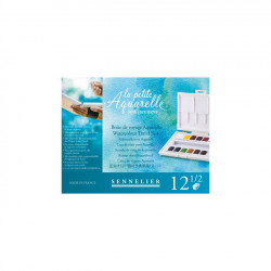 Peinture aquarelle Fine Boîte de 12 demi-godets