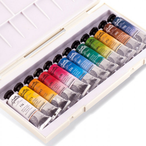 Peinture aquarelle Fine Boîte de 12 tubes