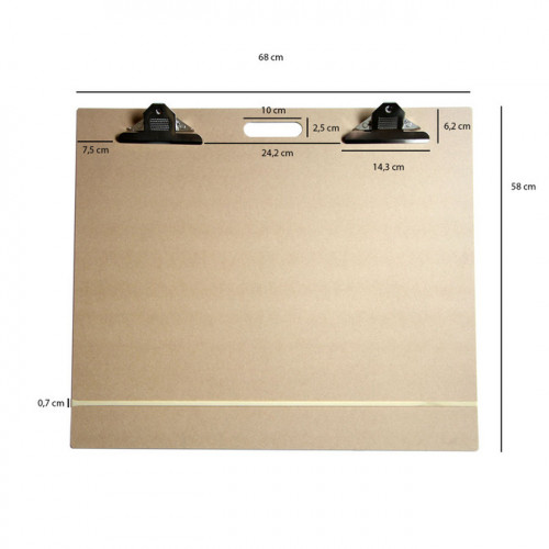 Planche Creuse 8K 45x30cm – Panneau Bois Lisse Pour Aquarelle, Peinture, Dessin Et Projets Artistiques