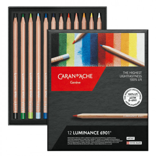 Crayon de couleur LUMINANCE 6901 Boîte de 12