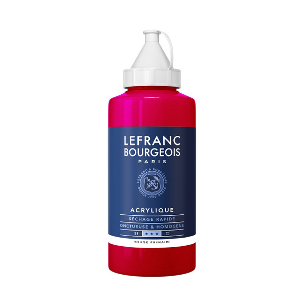 Peinture Acrylique Fine 750 ml - 437 Rouge Primaire