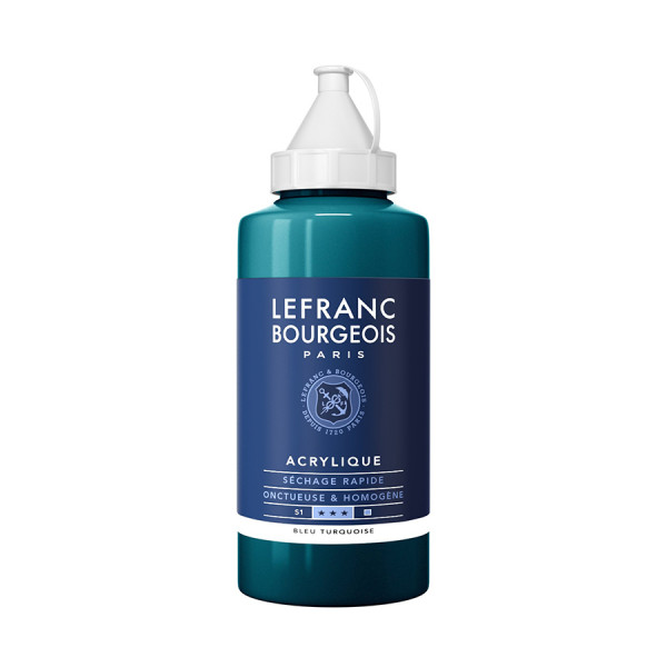 Peinture Acrylique Fine 750 ml - 050 Bleu Turquoise