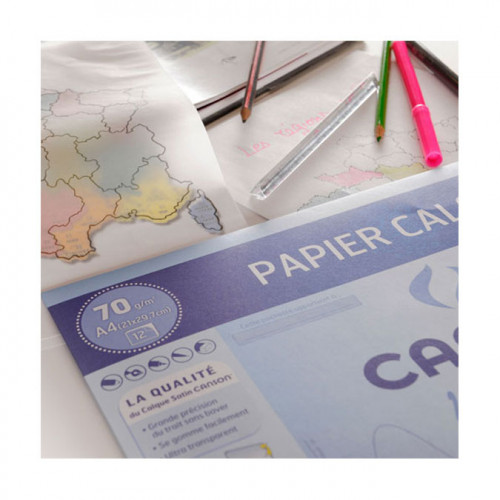 Papier calque 70 g/m² 24 x 32 cm 12 feuilles