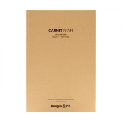 Papier Kraft 80 g/m² 26 x 38 cm Carnet de 50 feuilles