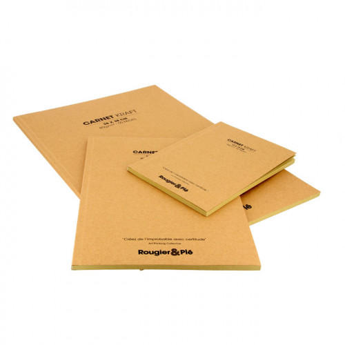 Papier Kraft 80 g/m² 26 x 38 cm Carnet de 50 feuilles