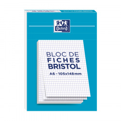 Fiche Bristol A6 10,5 x 14.8 cm 50 pcs Bloc de 30 fiches