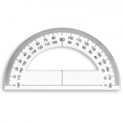 Equerre 45° 3 bords droits 21 cm - Graphoplex référence GX145