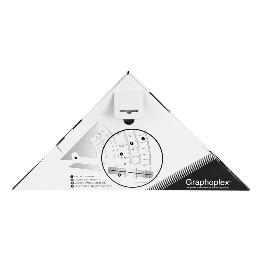 Equerre rapporteur 60° Degrés 25 cm réf: 125