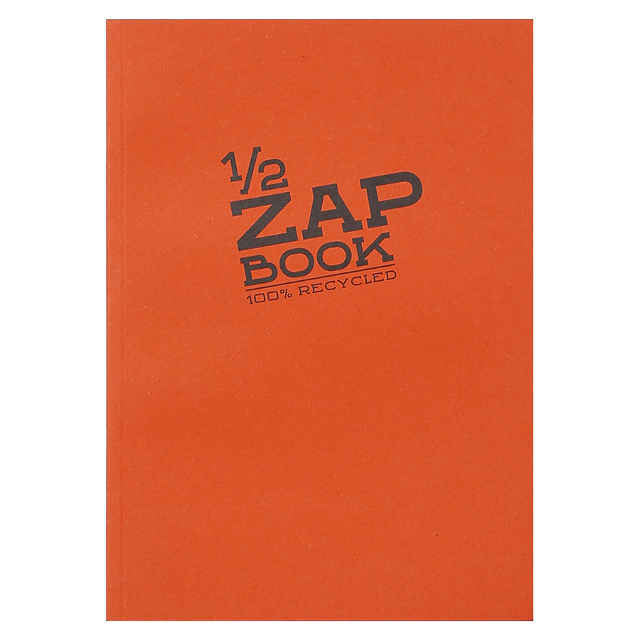 Carnet d'esquisse 1/2 Zap Book collé - A5 14.8 x 21 cm - 100 % recyclé
