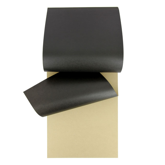 Papier Kraft Double Face marron et noir 90 g/m² - A4 21 x 29.7 cm - Bloc de 60 feuilles