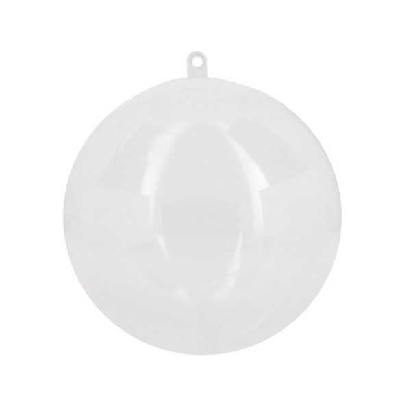 Boule transparente à garnir ou à décorer 12 cm