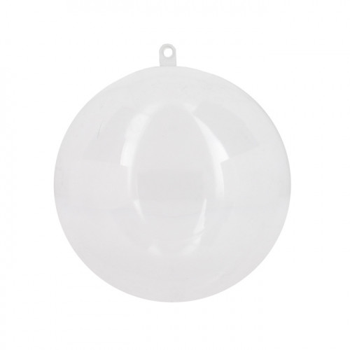 Boule transparente à garnir ou à décorer 14 cm