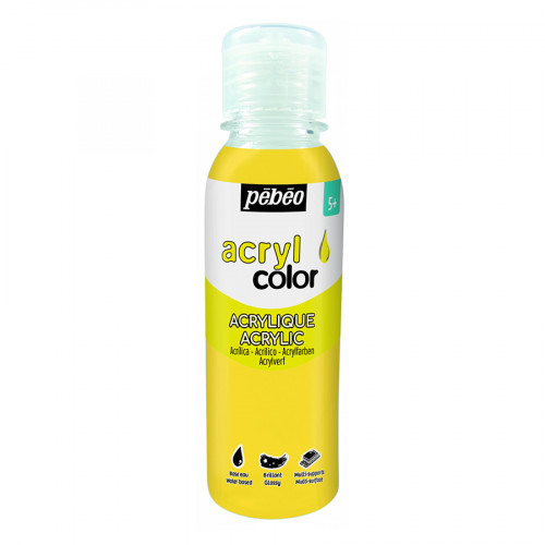 Peinture pour enfant Acrylcolor 150 ml Jaune Primaire