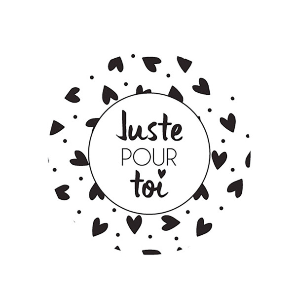 Tampon bois Juste pour Toi ø 3 cm